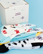 Набір шкарпеток в подарунковій коробці: Сяючих посмішок #1